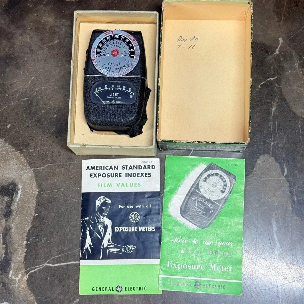 General Electric Exposure Meter DW-68 & Corona Film Splicer Vintage Photography